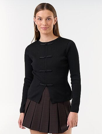 Maglione con dettagli mandarino