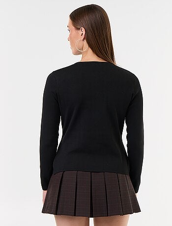Maglione con dettagli mandarino