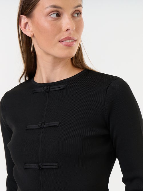 Maglione con dettagli mandarino - Kiabi