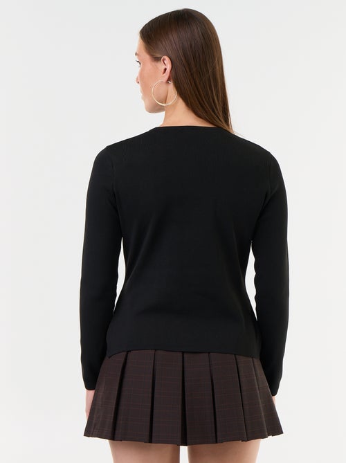 Maglione con dettagli mandarino - Kiabi