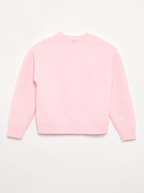 Maglione con fiori ricamati e paillettes - Kiabi