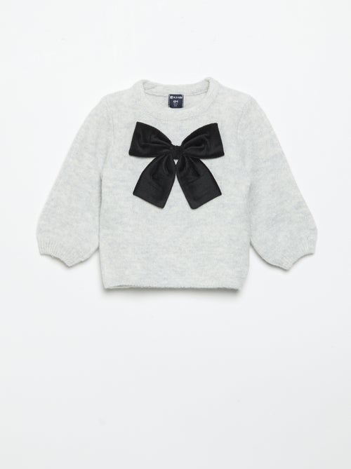 Maglione con grande fiocco fantasia - Kiabi