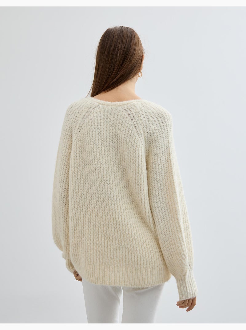 Maglione con lana, MO Fashion Ecru - Kiabi