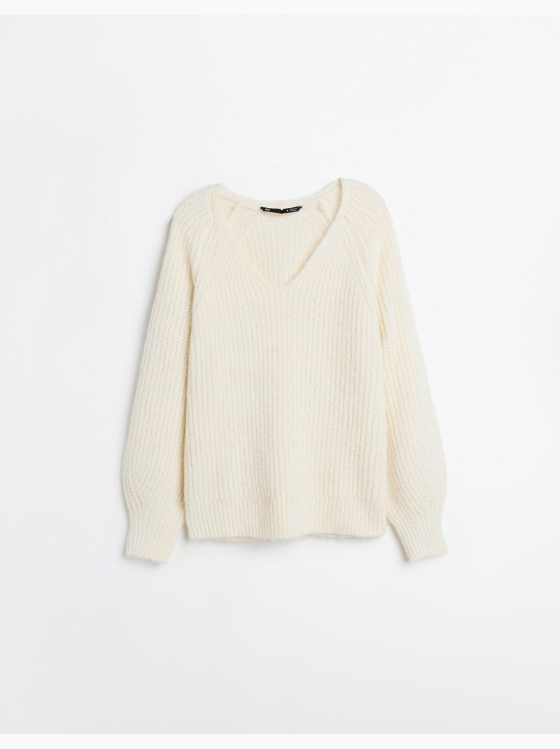 Maglione con lana, MO Fashion Ecru - Kiabi