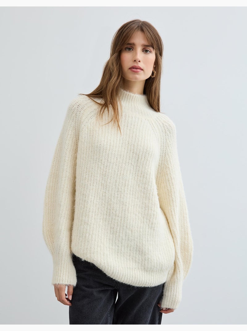Maglione con lana, MO Fashion Ecru - Kiabi