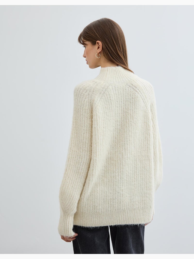 Maglione con lana, MO Fashion Ecru - Kiabi