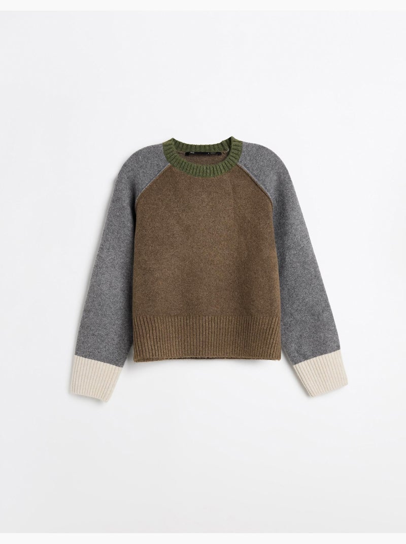 Maglione con lana, MO Fashion Marrone - Kiabi
