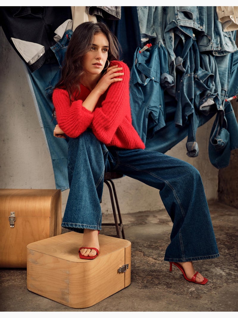 Maglione con lana, MO Fashion Rosso - Kiabi