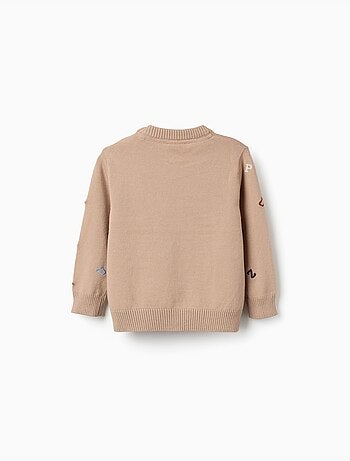 Maglione con lettere ricamate