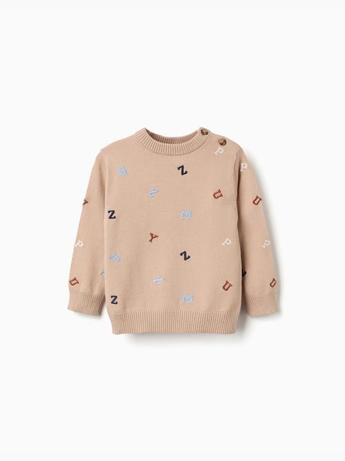 Maglione con lettere ricamate - Kiabi