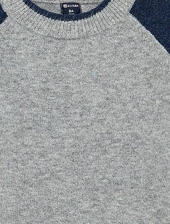 Maglione con maniche a contrasto