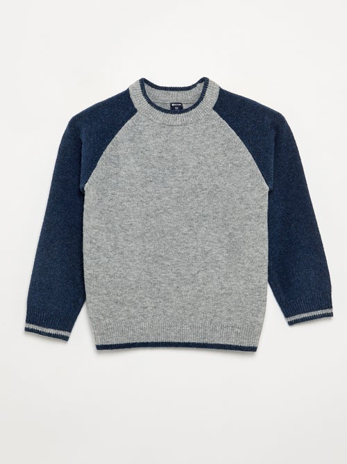 Maglione con maniche a contrasto - Kiabi