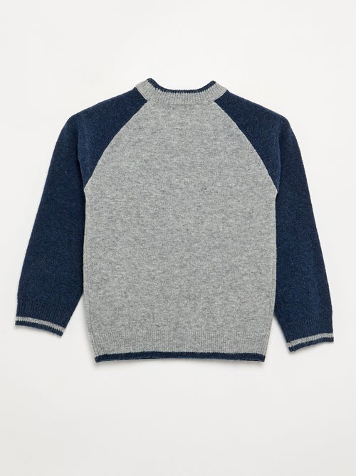 Maglione con maniche a contrasto - Kiabi
