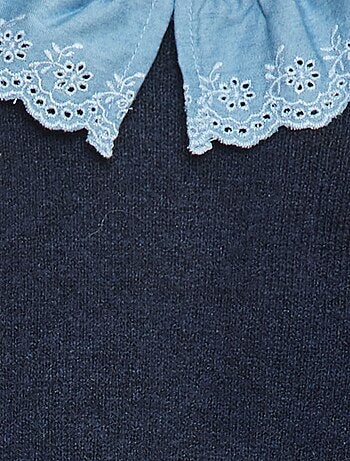 Maglione con maniche in cotone