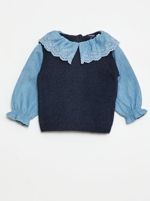 Maglione con maniche in cotone - Kiabi