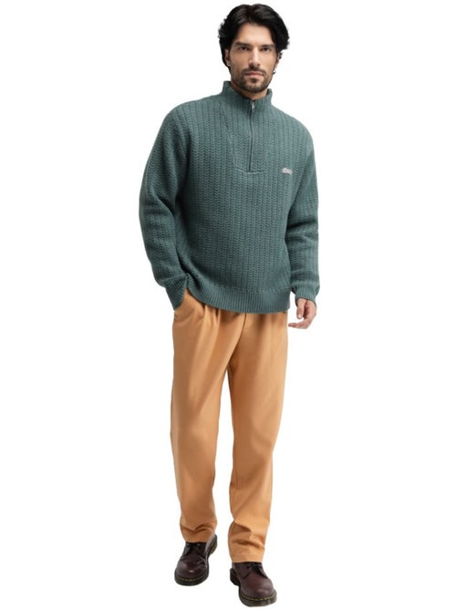 Maglione con mezza zip e collo lupetto da uomo uomo tiksi - Kiabi