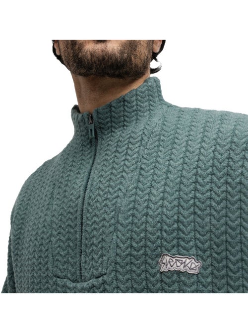 Maglione con mezza zip e collo lupetto da uomo uomo tiksi - Kiabi