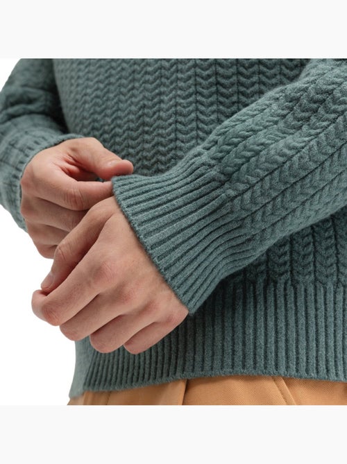 Maglione con mezza zip e collo lupetto da uomo uomo tiksi - Kiabi