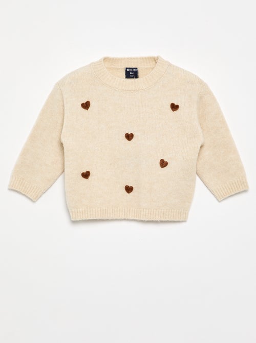 Maglione con motivi a \'cuori\' - Kiabi
