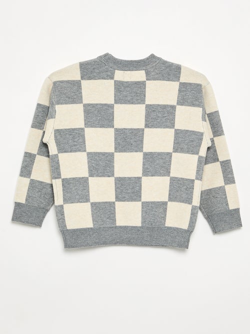 Maglione con motivo a quadri - Kiabi