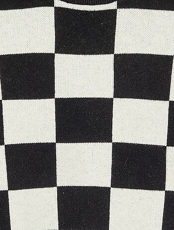 Maglione con motivo a quadri