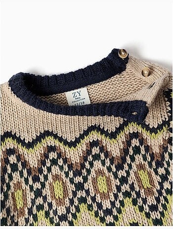 Maglione con motivo jacquard