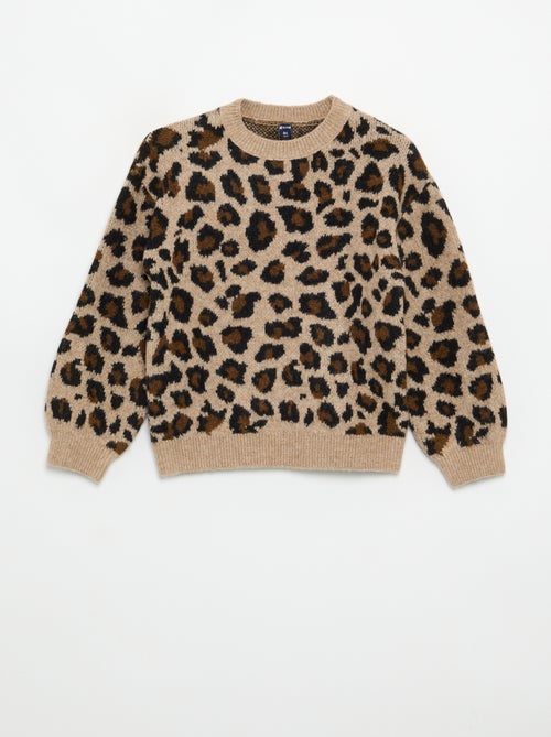 Maglione con motivo leopardato - Kiabi