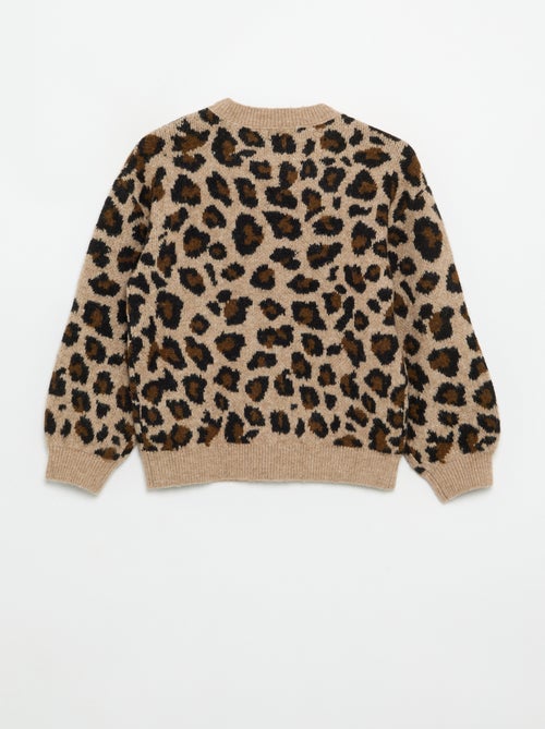 Maglione con motivo leopardato - Kiabi