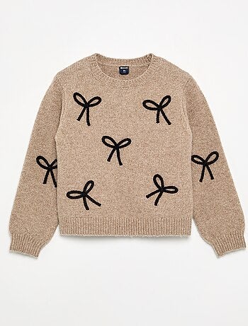 Maglione con nodi in corda