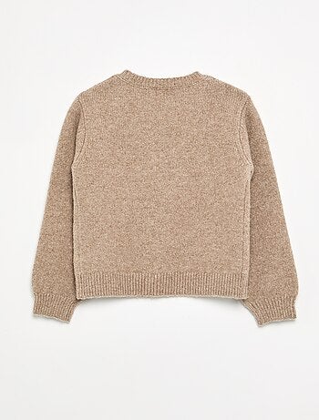 Maglione con nodi in corda