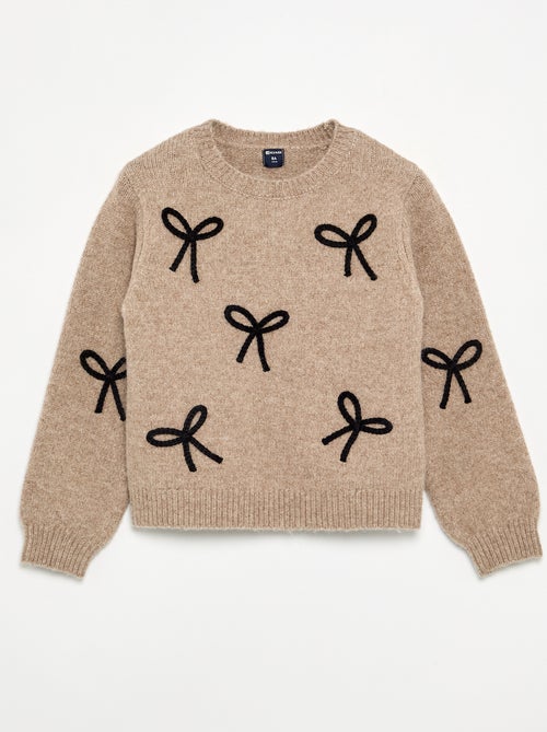 Maglione con nodi in corda - Kiabi