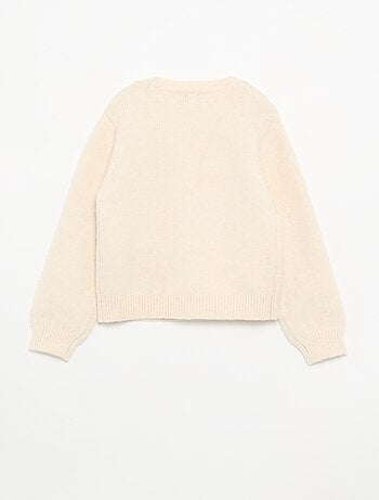 Maglione con nodi in corda