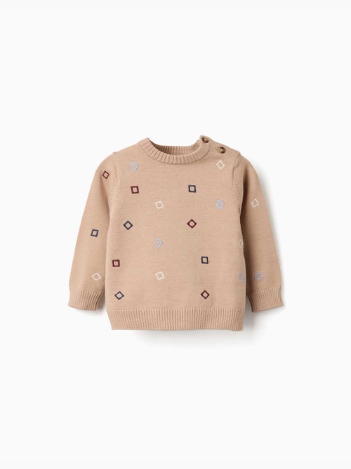 Maglione con piastrelle ricamate - Kiabi