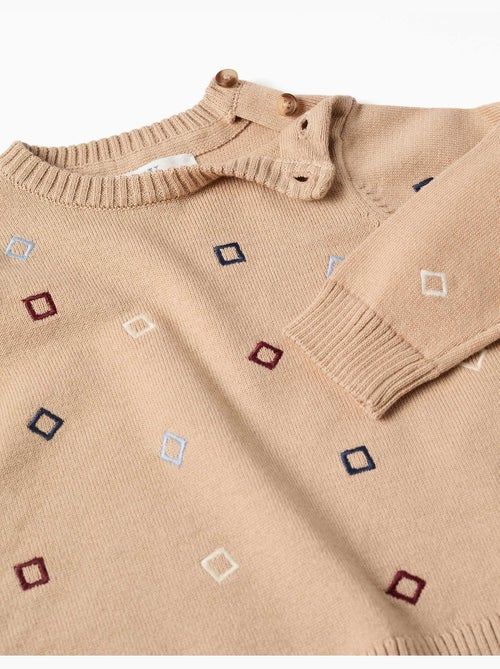 Maglione con piastrelle ricamate - Kiabi