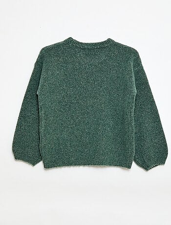 Maglione con ricami floreali