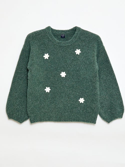 Maglione con ricami floreali - Kiabi