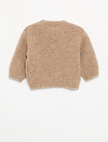 Maglione con ricami 'margherite'
