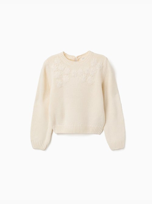 Maglione con ricamo floreale - Kiabi