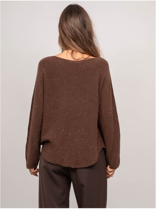 Maglione con scollo a v in maglia con filo lucido kassiane - Kiabi Maglione con scollo a v in maglia con filo lucido kassiane - Kiabi