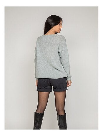Maglione con scollo a V KYO