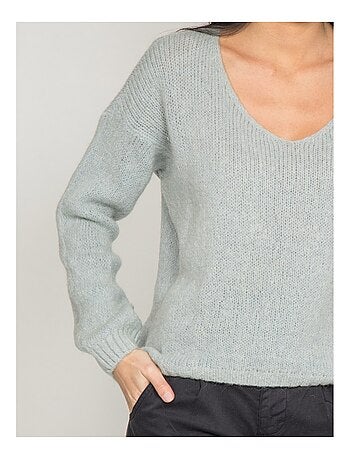 Maglione con scollo a V KYO