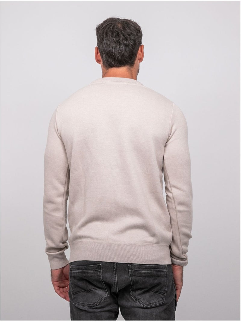 Maglione con scollo a v lamboise Beige - Kiabi