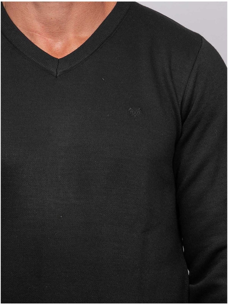 Maglione con scollo a v lamboise Nero - Kiabi