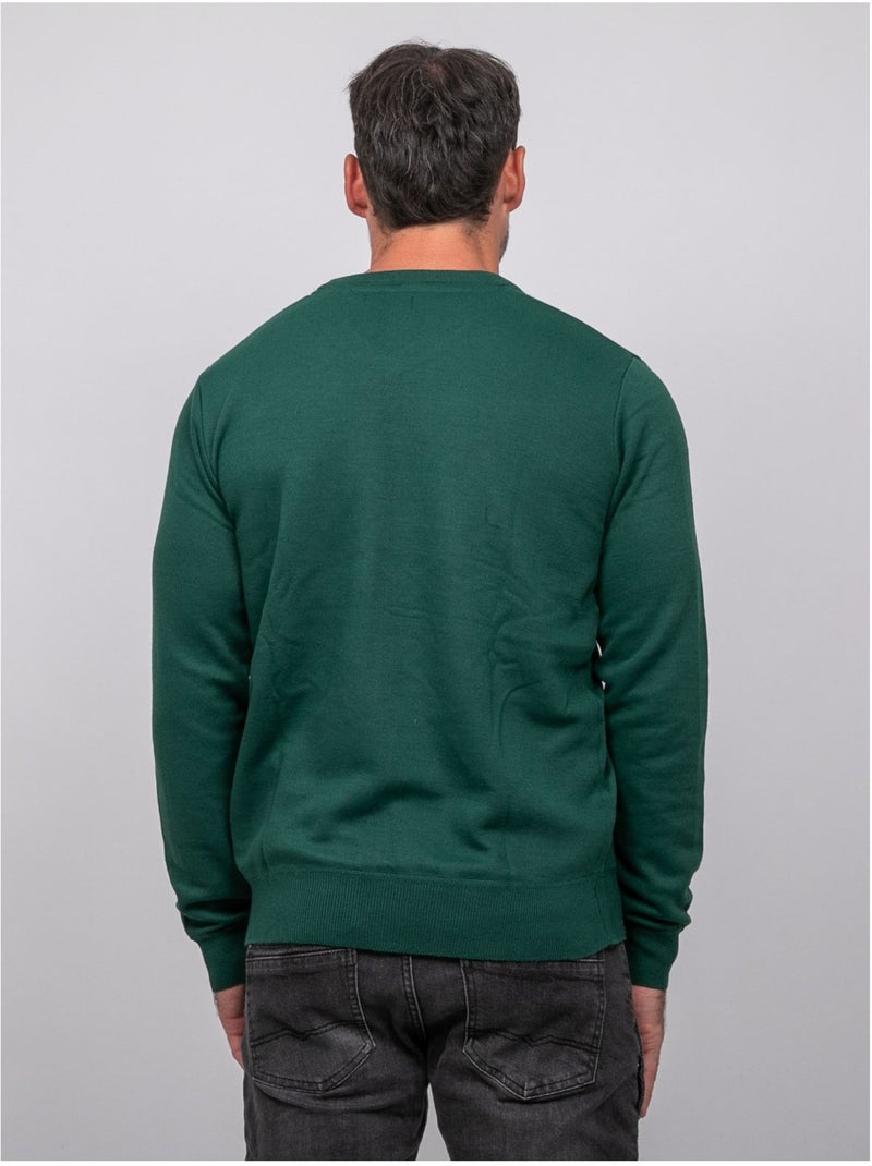 Maglione con scollo a v lamboise Verde - Kiabi