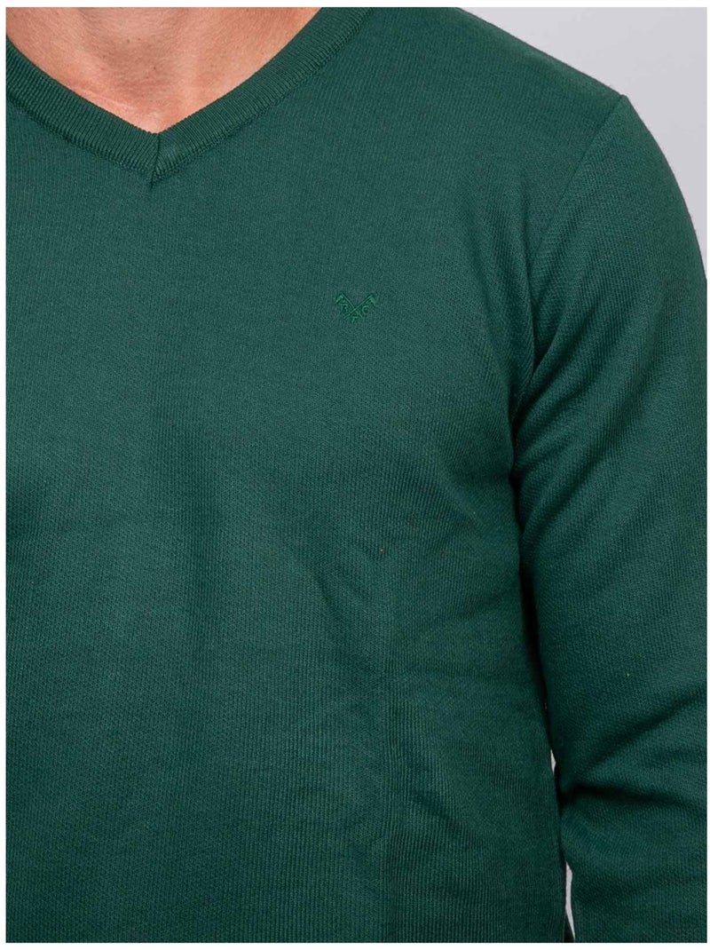 Maglione con scollo a v lamboise Verde - Kiabi