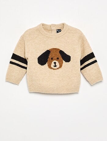 Maglione con stampa cane
