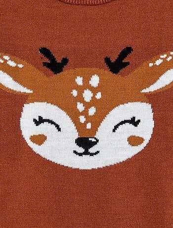 Maglione con stampa 'Cervo'