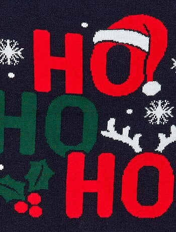 Maglione con stampa 'Natale' a girocollo