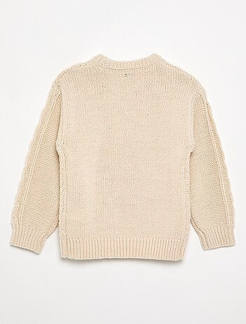Maglione con trecce