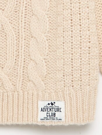 Maglione con trecce